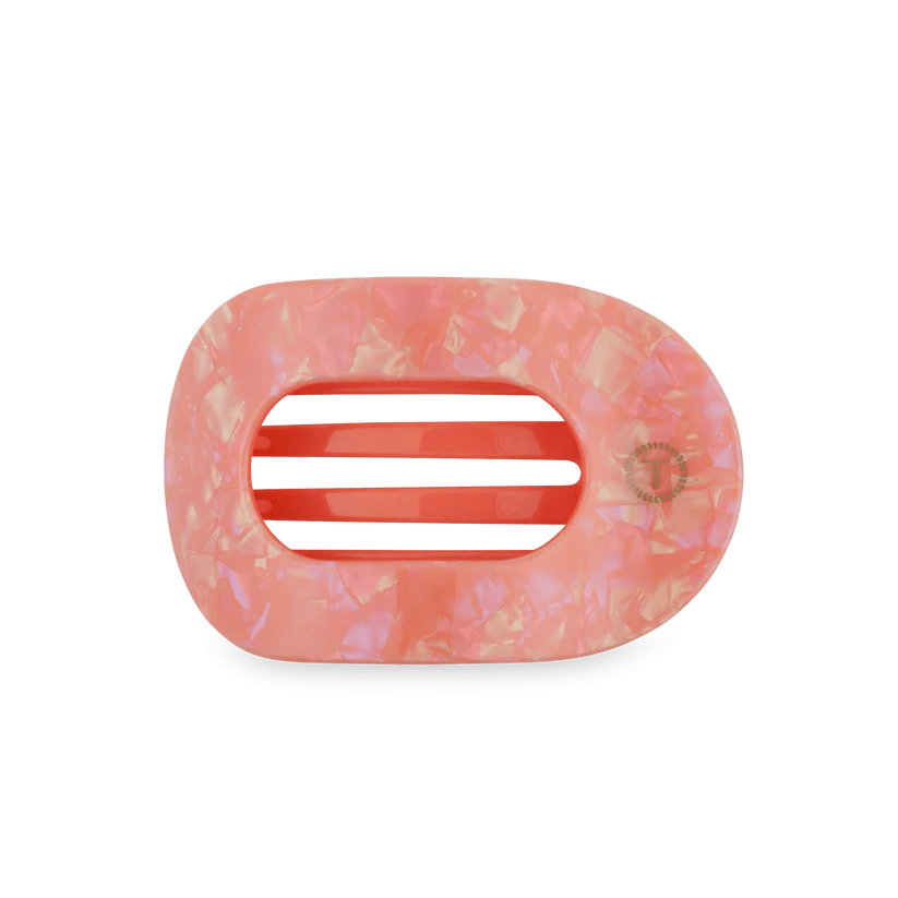 Dreamsicle Flat Round Hair Clip