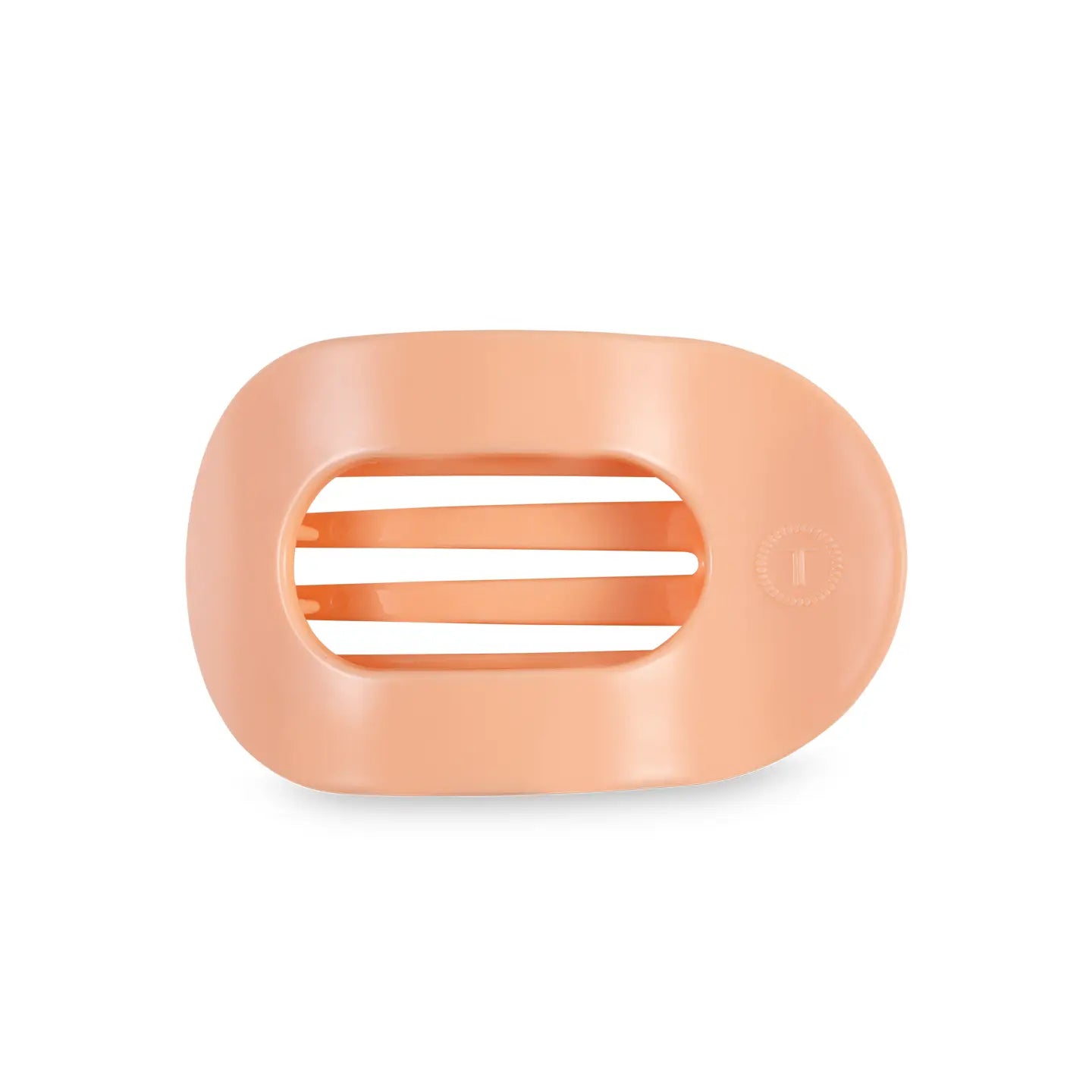 Peach Fuzz Flat Round Clip