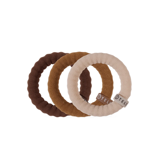 Espresso Yourself Nylon Hair Ties (two sizes)