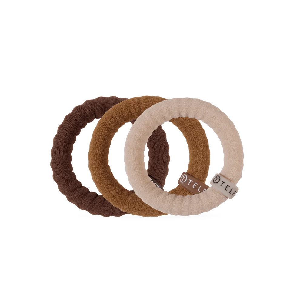 Espresso Yourself Nylon Hair Ties (two sizes)