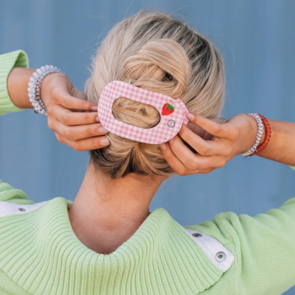 Handpicked Large Flat Round Hair Clip - Large