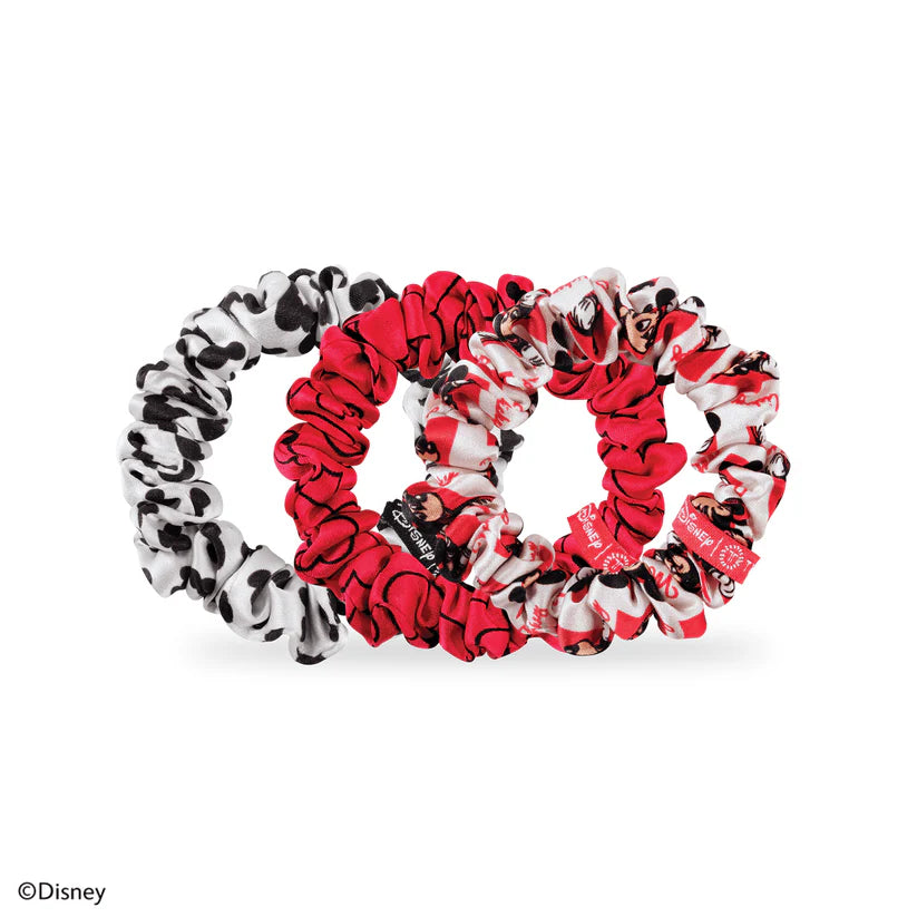 Minnie Mouse Silk Scrunchies
