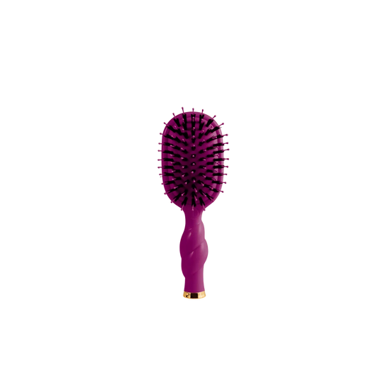 Mini Boar Bristle Hair Brush - Mulberry - Mini