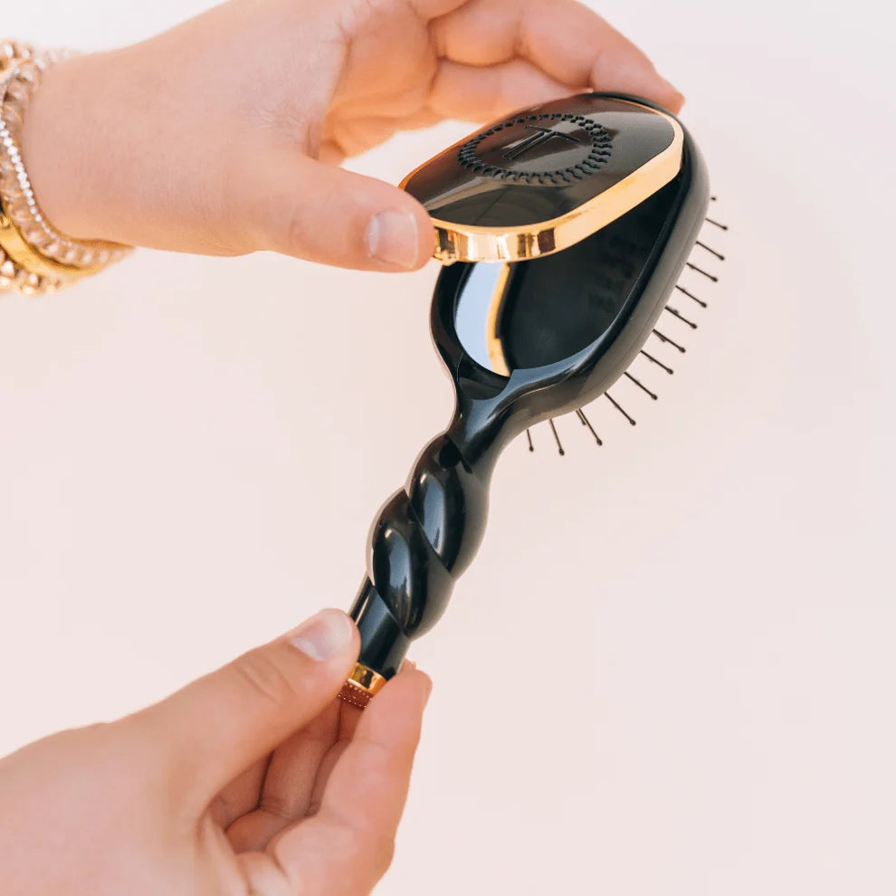 Mini Detangler Hair Brush for Medium Hair - Jet Black - Mini