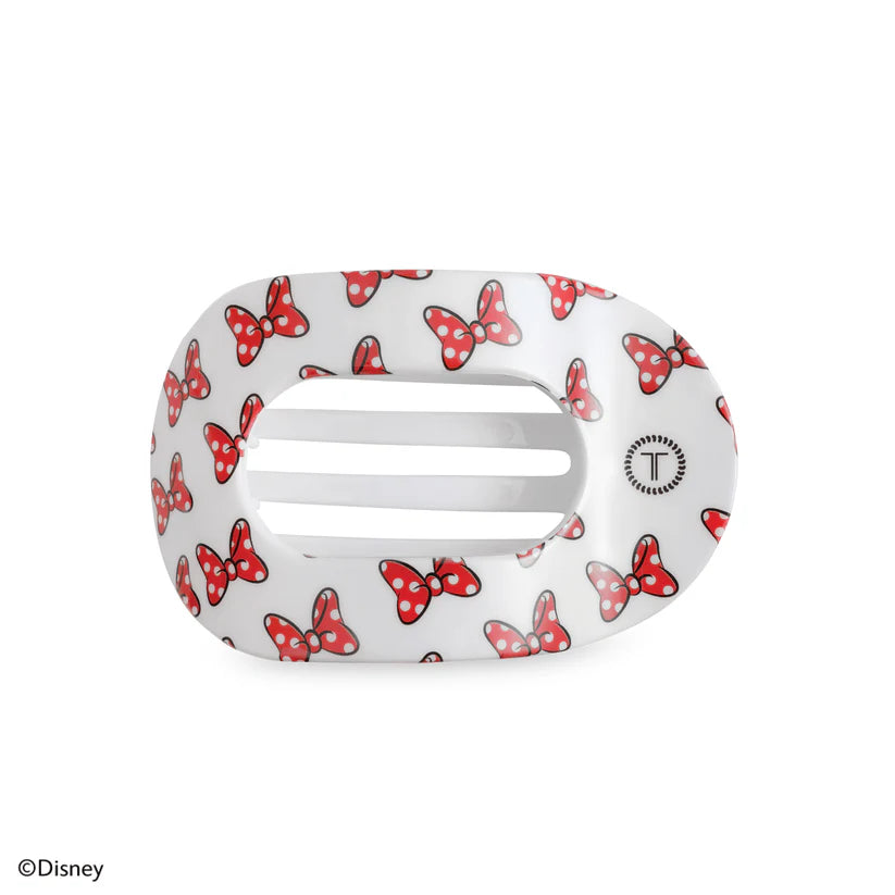 Minnie Mouse Loves Her Bows! Flat Round Hair Clip