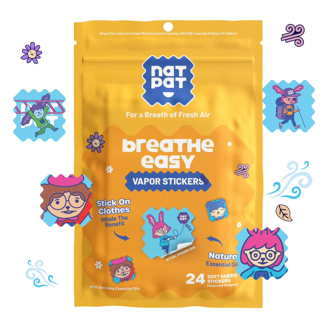Breathe Easy Stickers (patches)