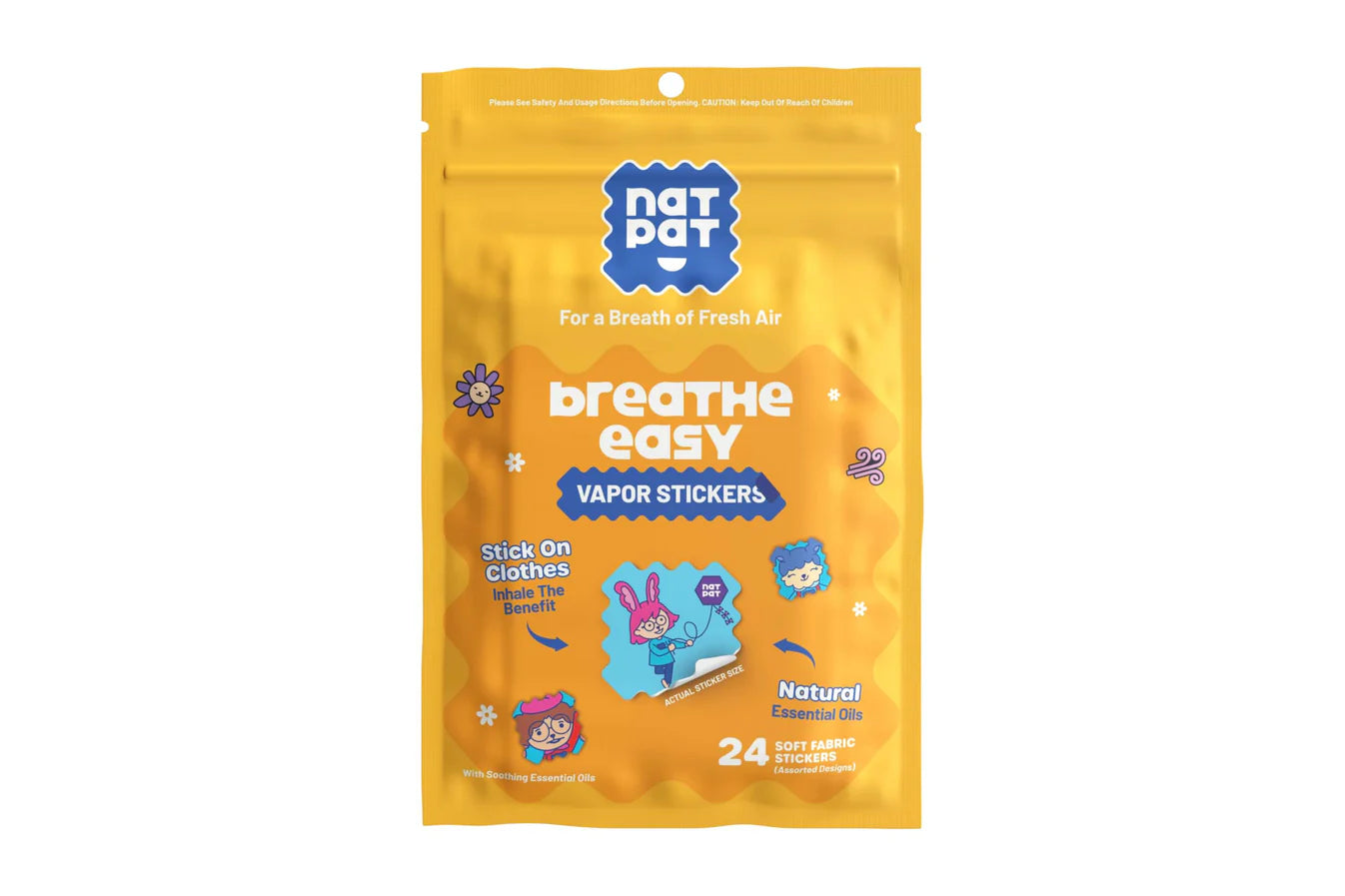 Breathe Easy Stickers (patches)