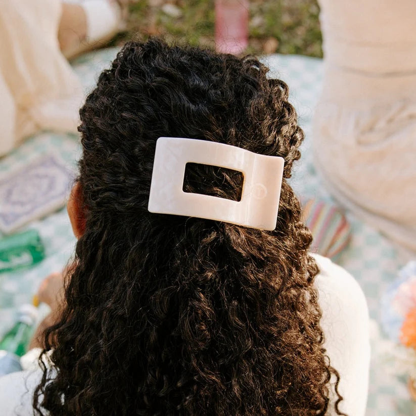 Soft Surf Flat Rectangle Hair Clip