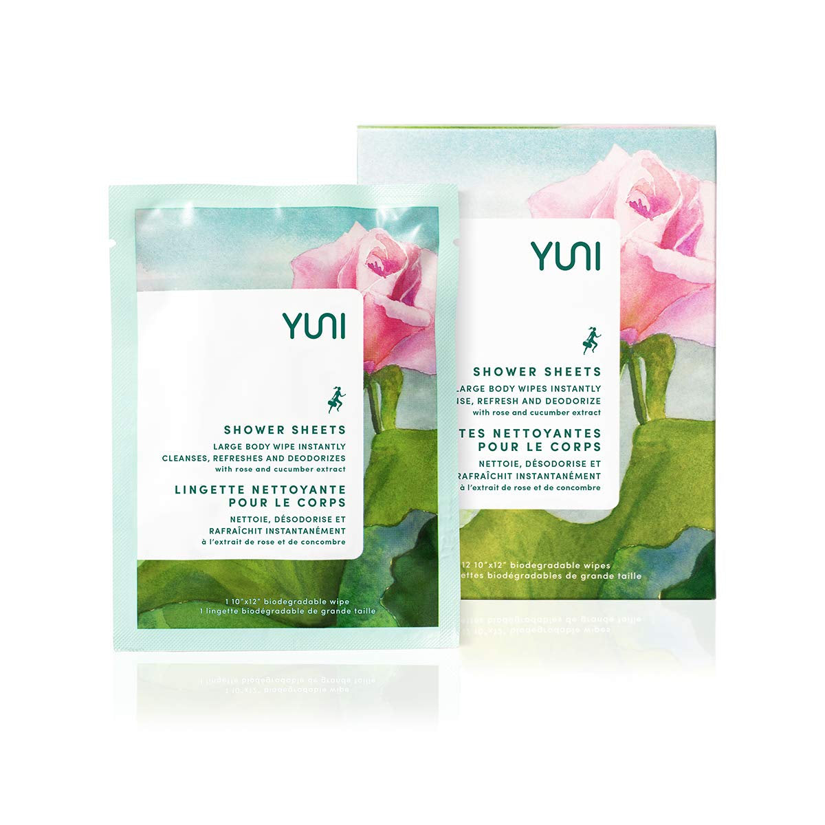 Rose Cucumber Shower Sheets