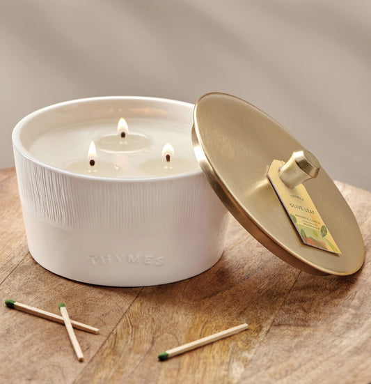 Olive Leaf Statement 3-Wick Candle