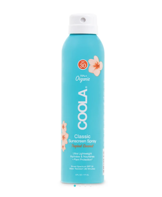 Classic Body Organic Sunscreen Spray SPF30 | Tropical Coconut