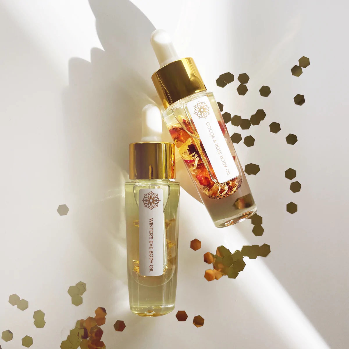 Winter's Eve Body Oil and Cocoa & Rose Body Oil Set