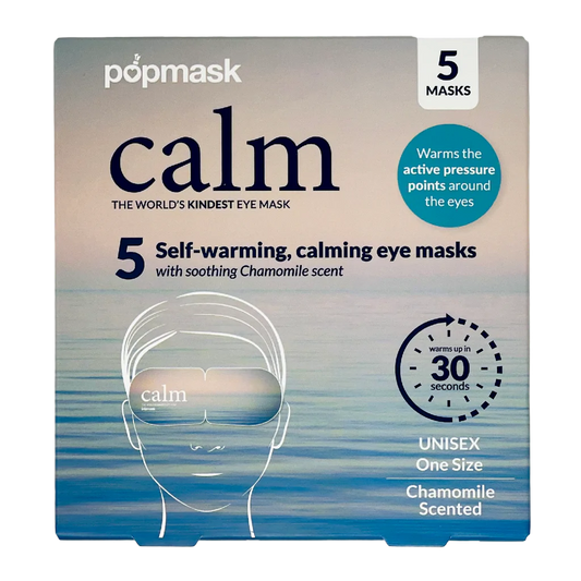 Calm Self-warming Chamomile Scented Sleep Masks (5-pack)