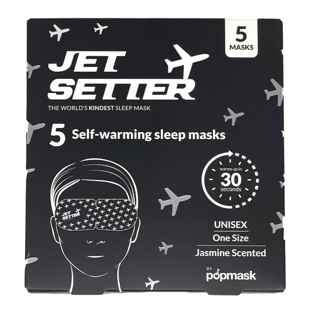 Jet Setter Jasmine Scented Self-warming Sleep Masks (5 Pack)
