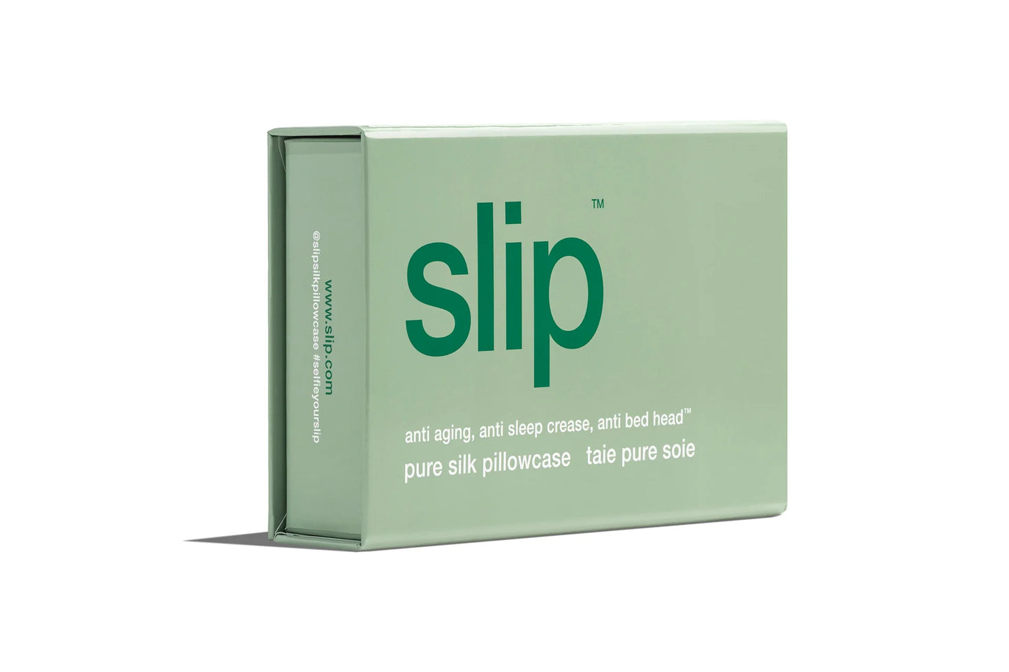 Slip Pistachio silk zippered pillowcase | two sizes