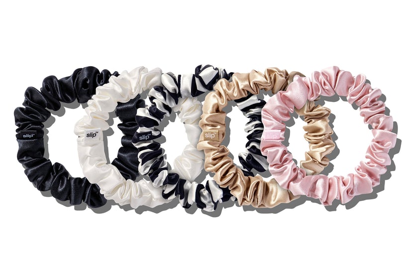 Silk Scrunchie - Midi - Multi (set of 5)