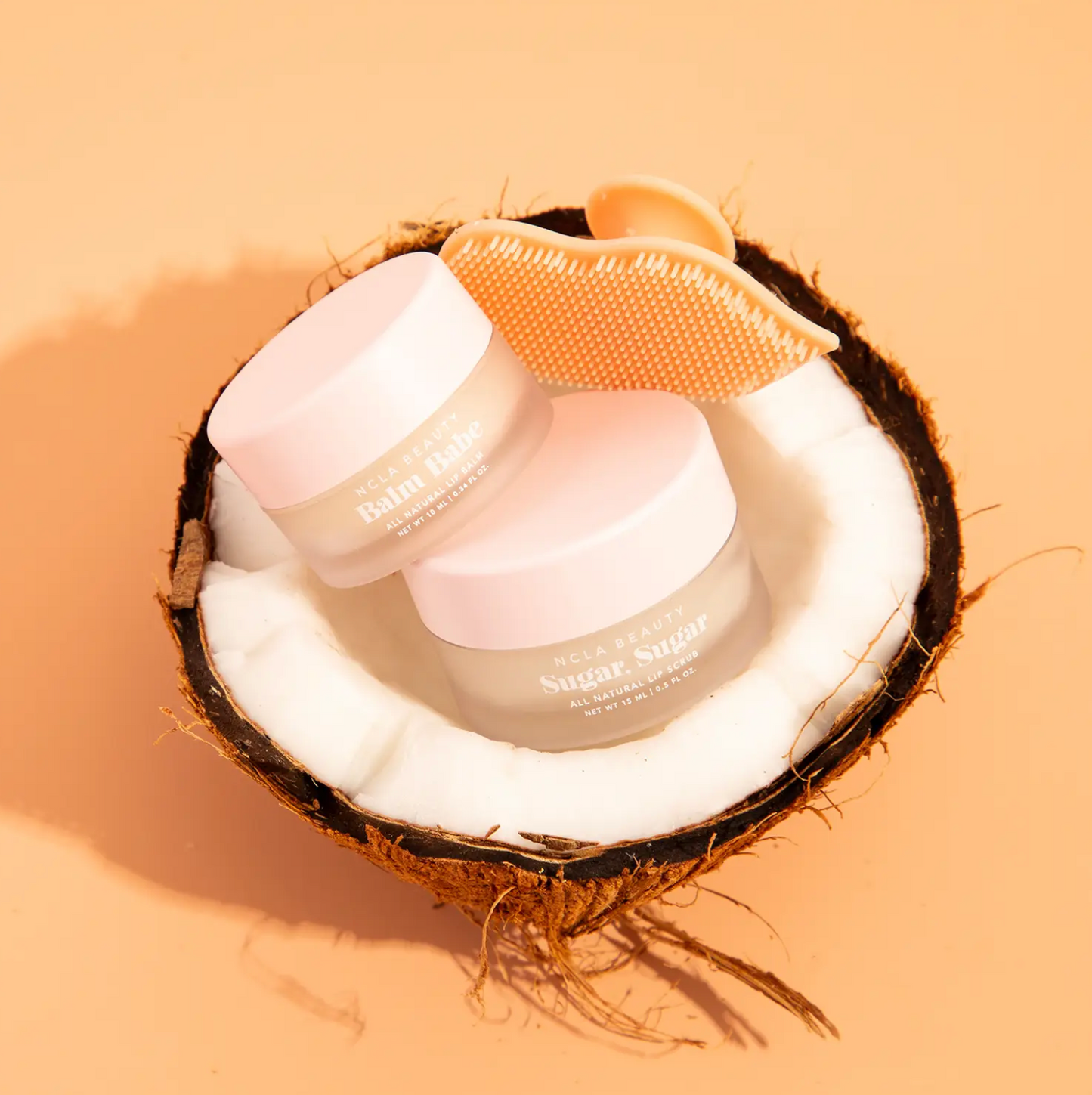 Coconut Vanilla Lip care set + Lip Scrubber