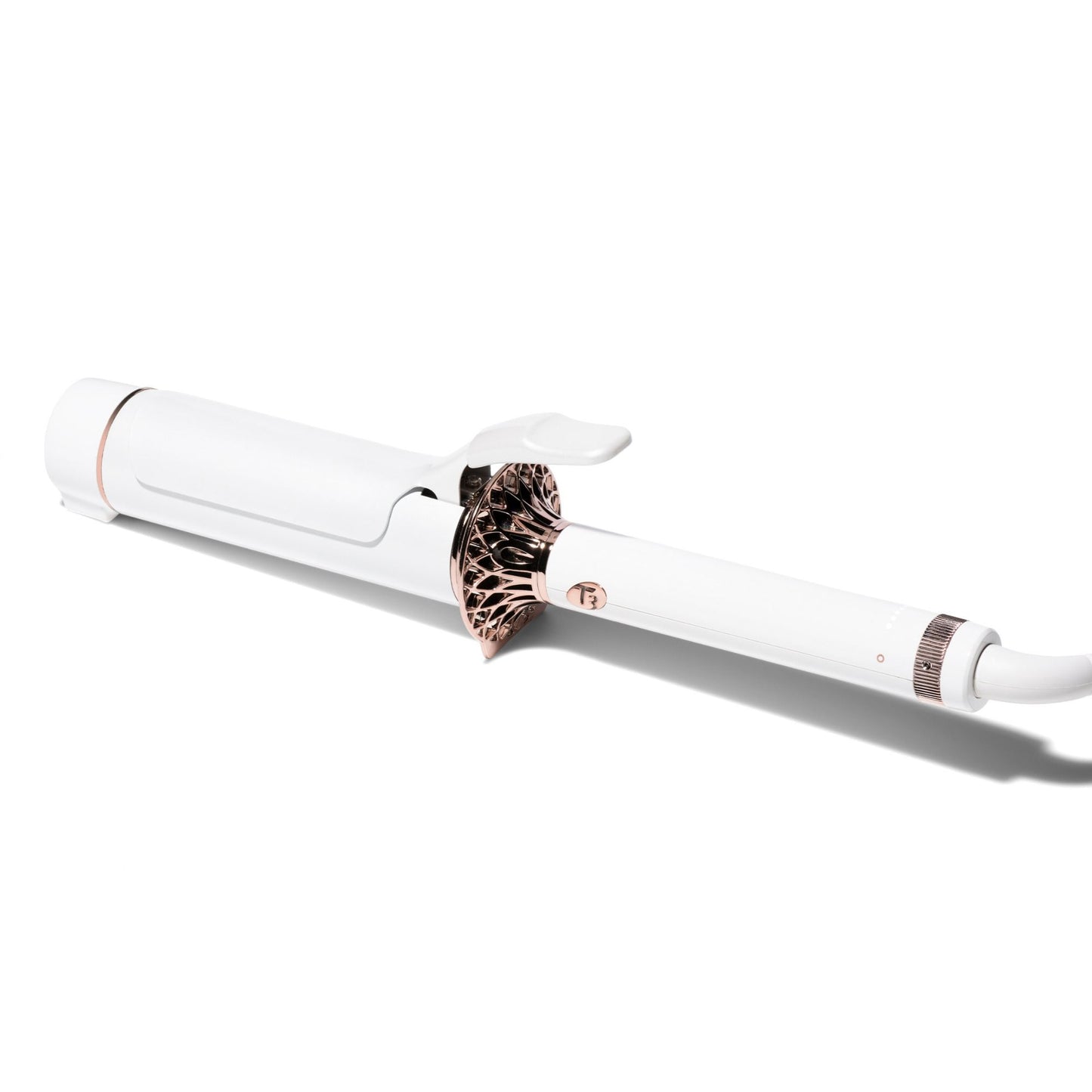 BodyWaver 1.75” Professional Ceramic Styling Iron for Waves and Volume (White & Rose Gold)