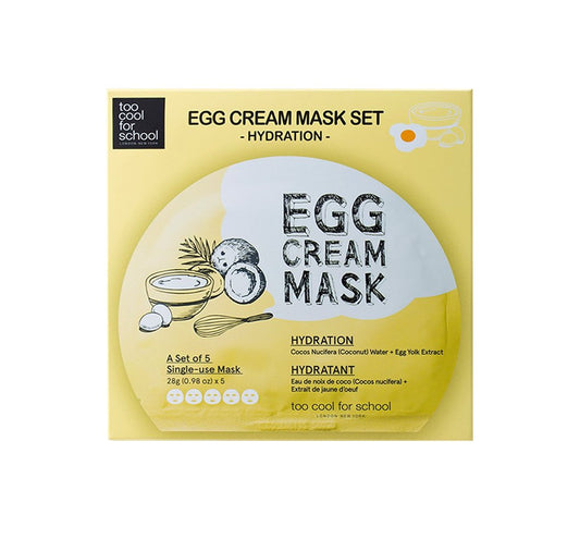 Egg Cream Mask Set Hydration (5 sheets)