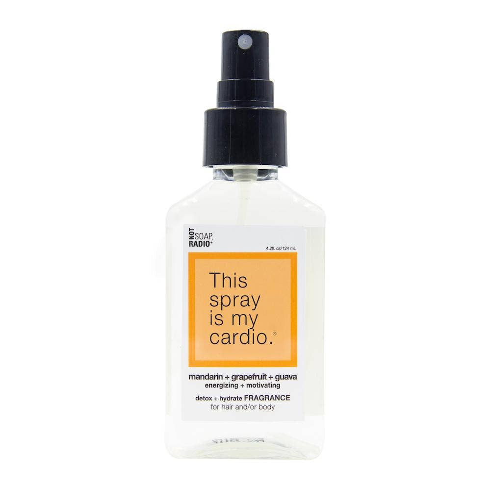 This spray is my cardio detox + hydrate fragrance
