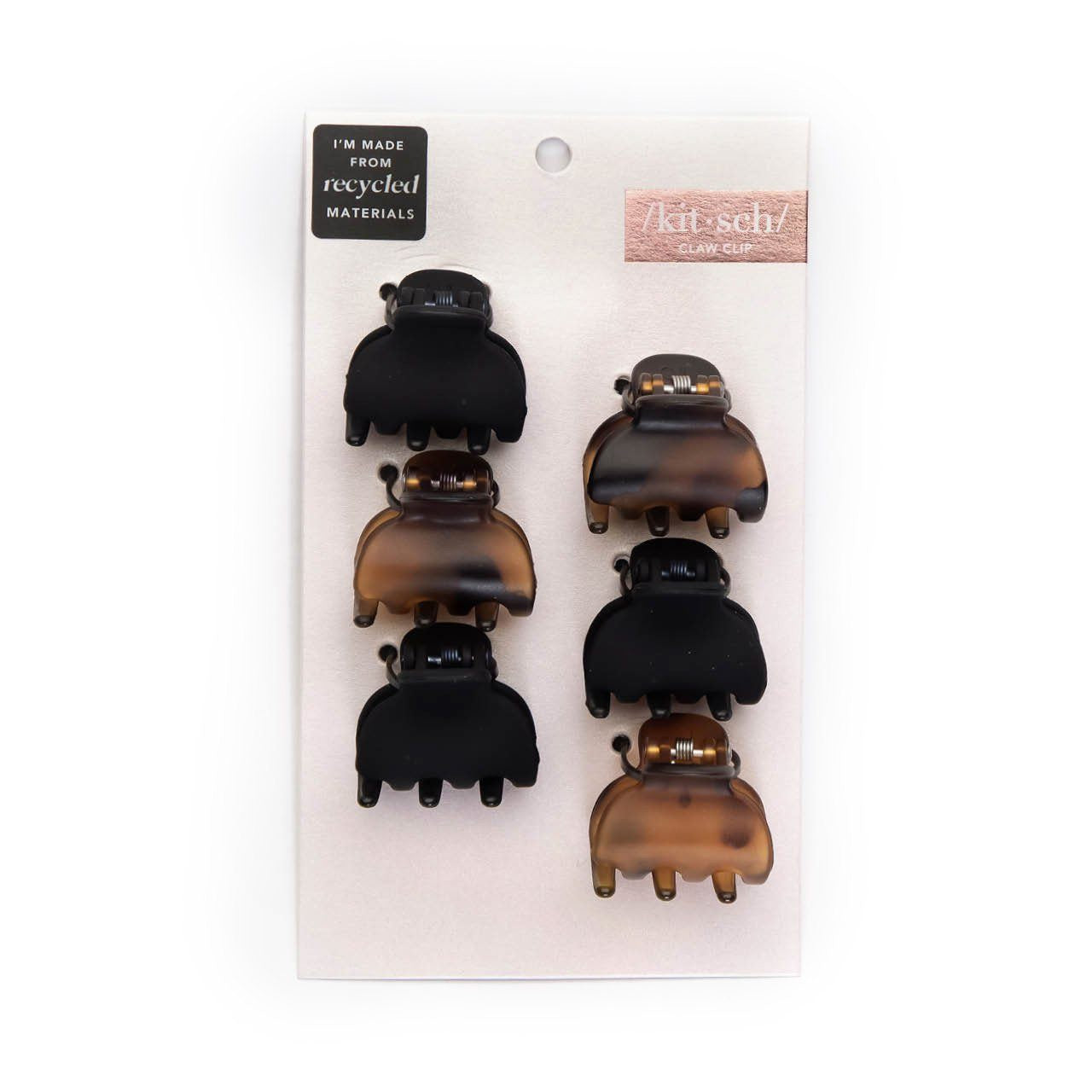 X-Small Claw Clips 6pc - Recycled Plastic