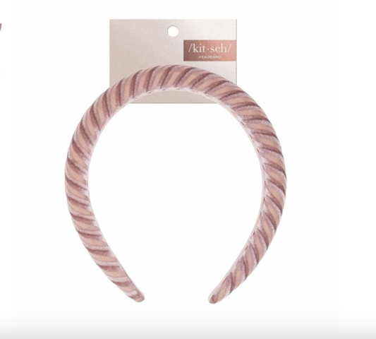 Padded Velvet Headband | Blush