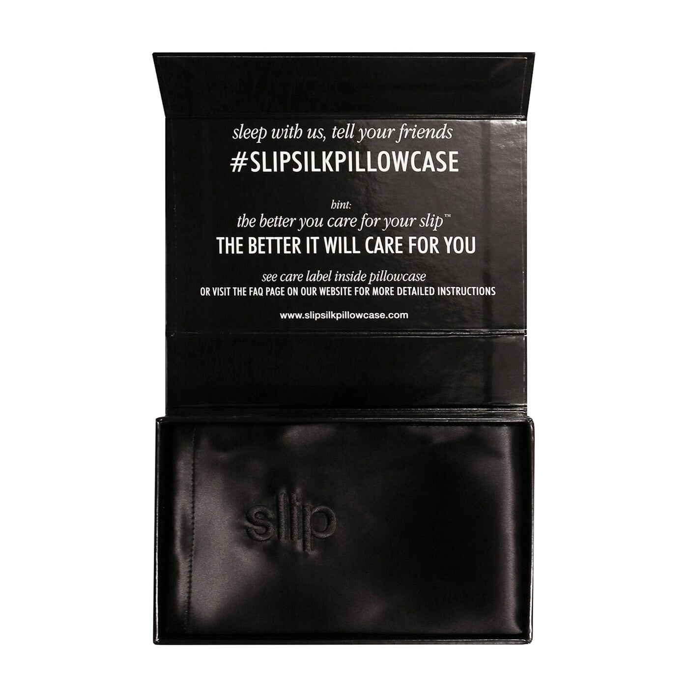 Slip Pure silk pillowcase - King - black