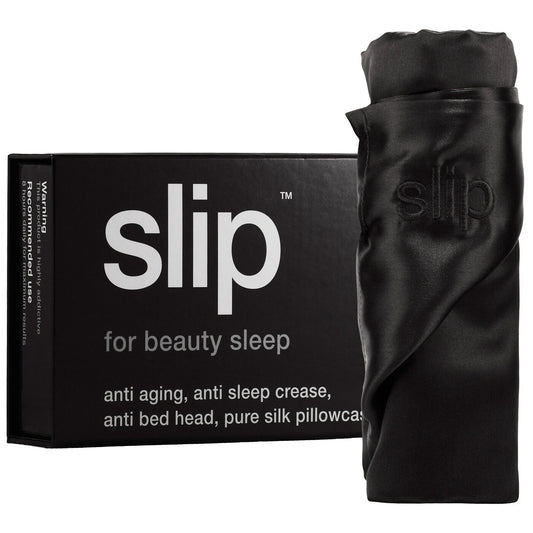 Slip Pure silk pillowcase - King - black