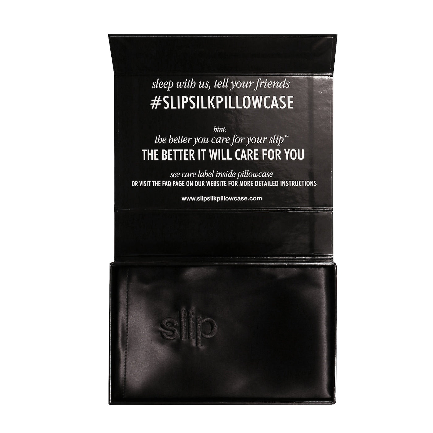 Slip Pure silk pillowcase - queen - black