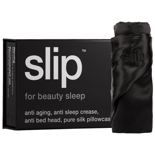 Slip Pure silk pillowcase - queen - black