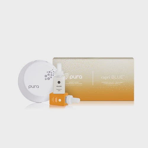 Capri Blue: Pura Home Diffuser Kit - Volcano/Pumpkin Dulce